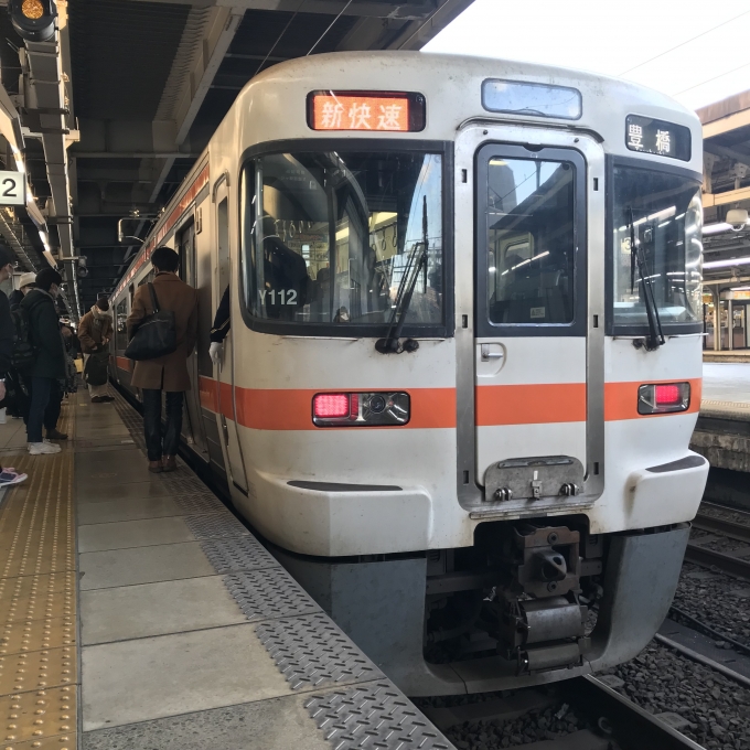 鉄道乗車記録の写真:乗車した列車(外観)(3)        「313系海カキY112編。名古屋駅2番線。」