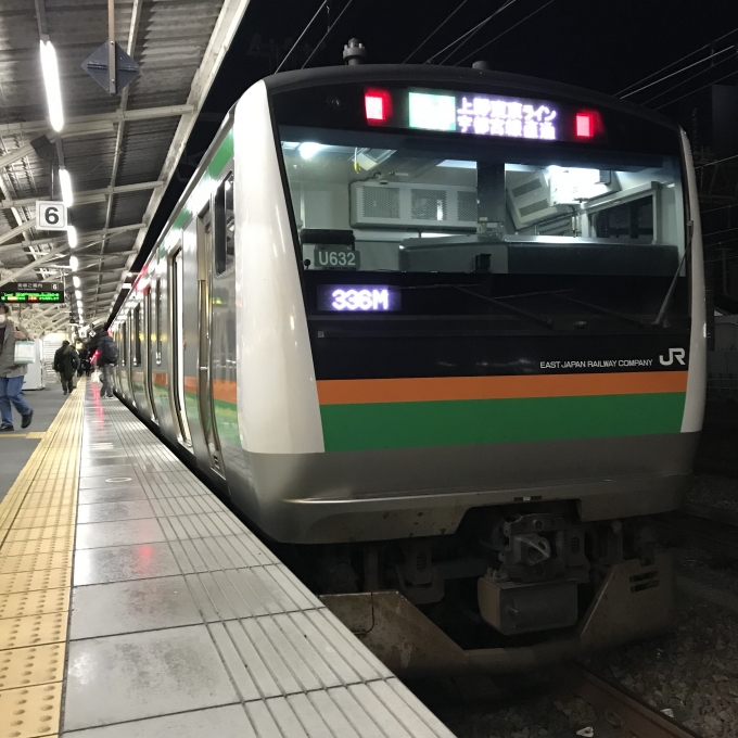 鉄道乗車記録の写真:乗車した列車(外観)(3)        「E233系宮ヤマU632編成。沼津駅6番線。」