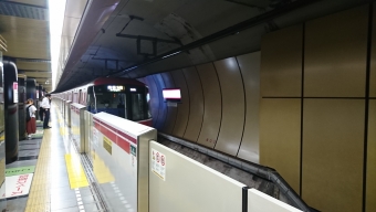 六本木駅から麻布十番駅の乗車記録(乗りつぶし)写真