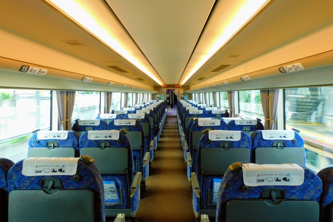 鉄道乗車記録の写真:車内設備、様子(2)        「くろしお1号自由席、めちゃくちゃ空いてた」