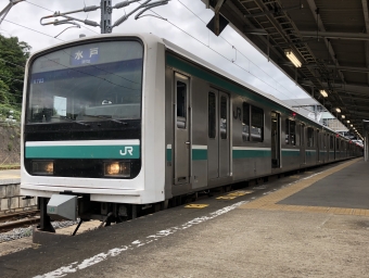 いわき駅から勝田駅の乗車記録(乗りつぶし)写真