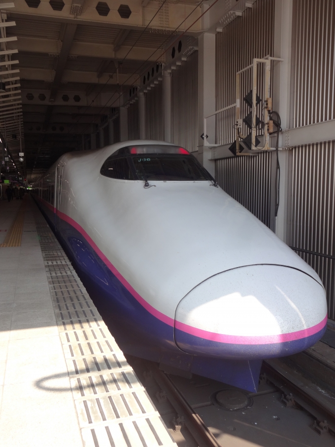 鉄道乗車記録の写真:乗車した列車(外観)(1)        「仙台出発前(上り方)」