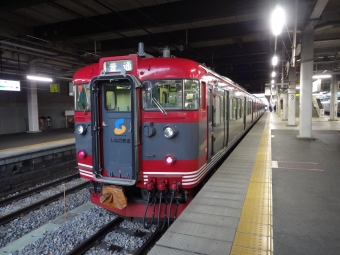 軽井沢駅から長野駅の乗車記録(乗りつぶし)写真