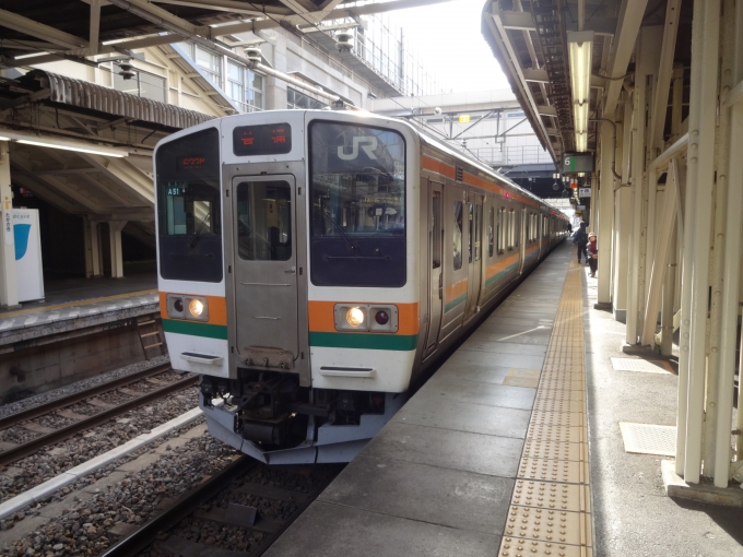 鉄道乗車記録の写真:乗車した列車(外観)(1)        「高崎到着後(下り方)」