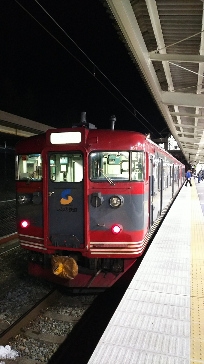 鉄道乗車記録の写真:乗車した列車(外観)(1)          「軽井沢発車前(下り方)」