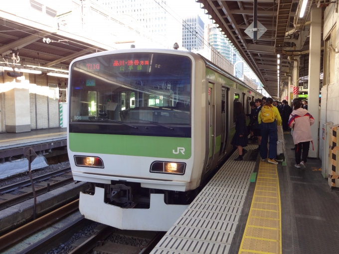 鉄道乗車記録の写真:乗車した列車(外観)(1)          「東京到着後(品川・渋谷方)」