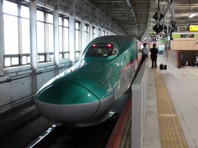鉄道乗車記録の写真:乗車した列車(外観)(3)        「仙台到着後(下り方)」