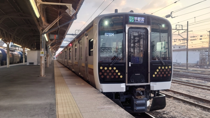 鉄道乗車記録の写真:乗車した列車(外観)(1)     「黒磯発車前(上り方)
宇都宮方からTN3+TN4の併結。」