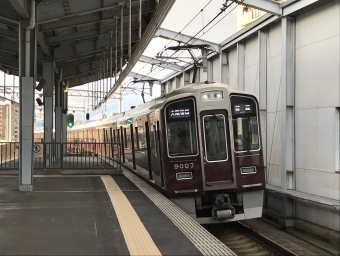 三国駅から十三駅の乗車記録(乗りつぶし)写真