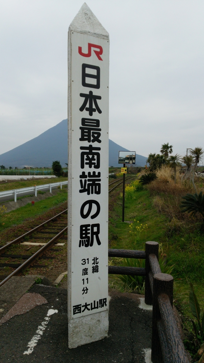 鉄道乗車記録の写真:駅舎・駅施設、様子(3)     「JR日本最南端の駅の碑」