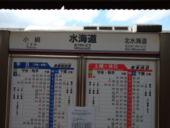取手駅から水海道駅:鉄道乗車記録の写真