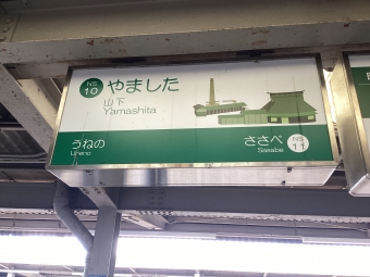 川西能勢口駅から山下駅の乗車記録(乗りつぶし)写真