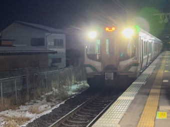 羽前千歳駅から仙台駅の乗車記録(乗りつぶし)写真