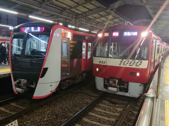 新橋駅から品川駅の乗車記録(乗りつぶし)写真