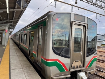 那須塩原駅から仙台駅の乗車記録(乗りつぶし)写真