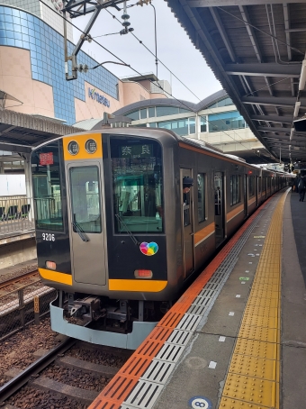 鶴橋駅から生駒駅の乗車記録(乗りつぶし)写真