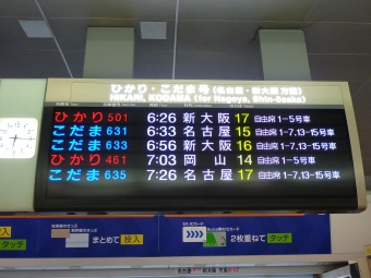 東京駅から豊橋駅:鉄道乗車記録の写真