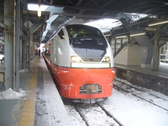 秋田駅から新青森駅の乗車記録(乗りつぶし)写真