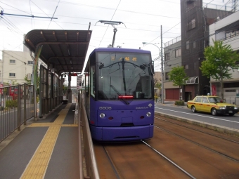 大塚駅前停留場から熊野前停留場の乗車記録(乗りつぶし)写真