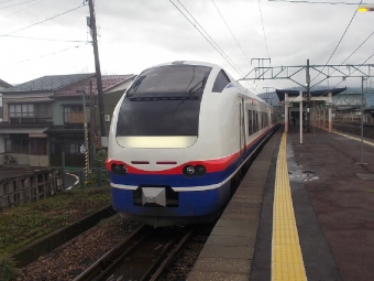 新潟駅から新井駅の乗車記録(乗りつぶし)写真