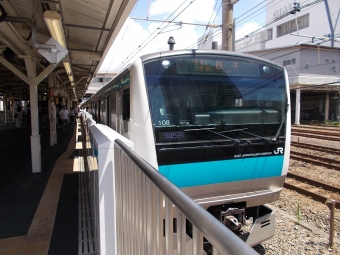品川駅から鶴見駅の乗車記録(乗りつぶし)写真