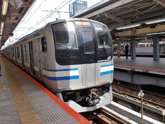 市川駅から横浜駅の乗車記録(乗りつぶし)写真