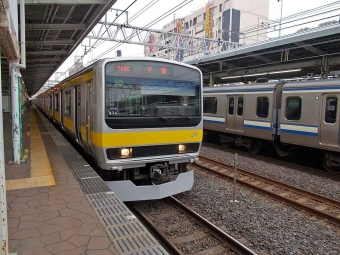 秋葉原駅から市川駅の乗車記録(乗りつぶし)写真