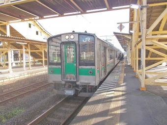 福島駅から岩沼駅の乗車記録(乗りつぶし)写真