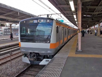 四ツ谷駅から中野駅の乗車記録(乗りつぶし)写真