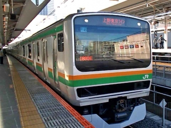 川崎駅から浦和駅の乗車記録(乗りつぶし)写真