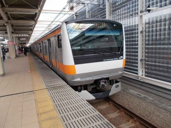三鷹駅から武蔵小金井駅の乗車記録(乗りつぶし)写真