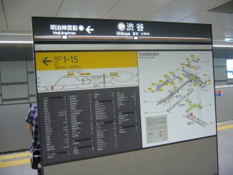 渋谷駅から新宿三丁目駅:鉄道乗車記録の写真