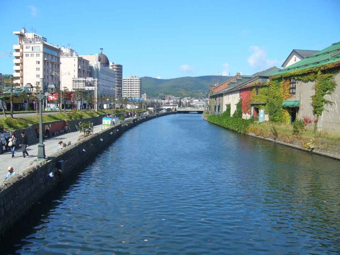 鉄道乗車記録の写真:旅の思い出(2)        「小樽運河です。」