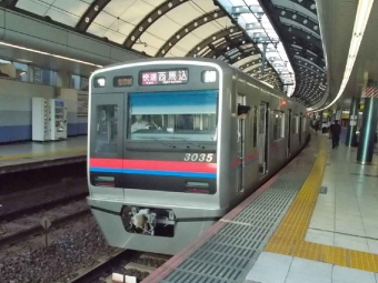 ユーカリが丘駅から京成船橋駅の乗車記録(乗りつぶし)写真