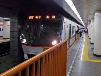 東銀座駅から日本橋駅の乗車記録(乗りつぶし)写真