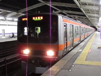 新松戸駅から市川大野駅の乗車記録(乗りつぶし)写真
