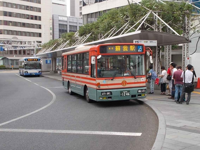 鉄道乗車記録の写真:旅の思い出(2)        「千葉駅前を発着する小湊鐡道バスです。」