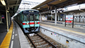 西鉄二日市駅から筑紫駅の乗車記録(乗りつぶし)写真