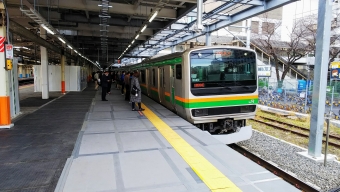 川崎駅から茅ケ崎駅の乗車記録(乗りつぶし)写真