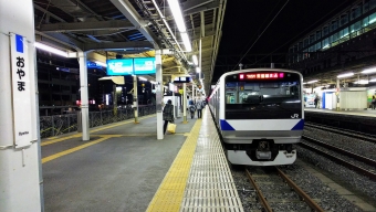 小山駅から友部駅:鉄道乗車記録の写真