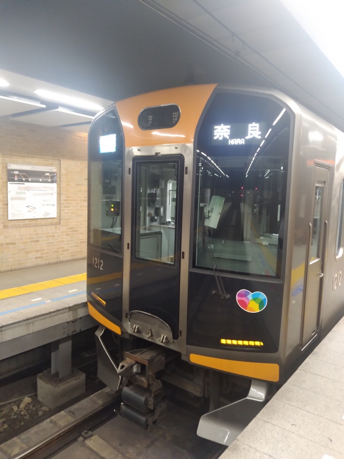 鉄道乗車記録の写真:乗車した列車(外観)(1)        「1212に乗車。奈良まで乗り通す。」