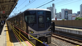 神戸駅から京都駅の乗車記録(乗りつぶし)写真