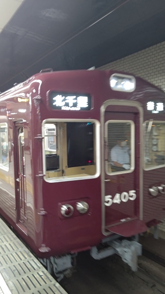 動物園前駅から北千里駅の乗車記録(乗りつぶし)写真