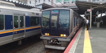 四条畷駅から木津駅:鉄道乗車記録の写真