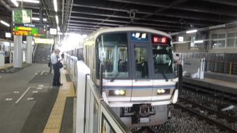 高槻駅から京都駅の乗車記録(乗りつぶし)写真