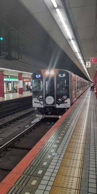 大阪上本町駅から尼崎駅の乗車記録(乗りつぶし)写真