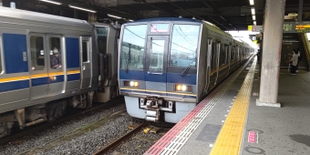 四条畷駅から木津駅の乗車記録(乗りつぶし)写真