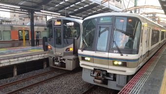 新今宮駅から奈良駅の乗車記録(乗りつぶし)写真