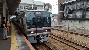 須磨海浜公園駅から放出駅の乗車記録(乗りつぶし)写真
