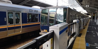 高槻駅から明石駅の乗車記録(乗りつぶし)写真